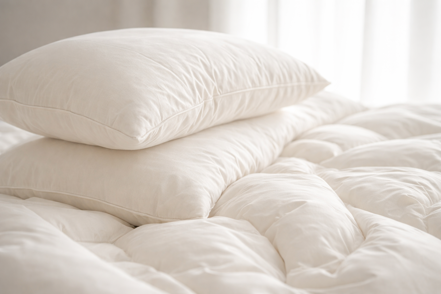 Kussensloop - Percal Katoen - Soft Ivory