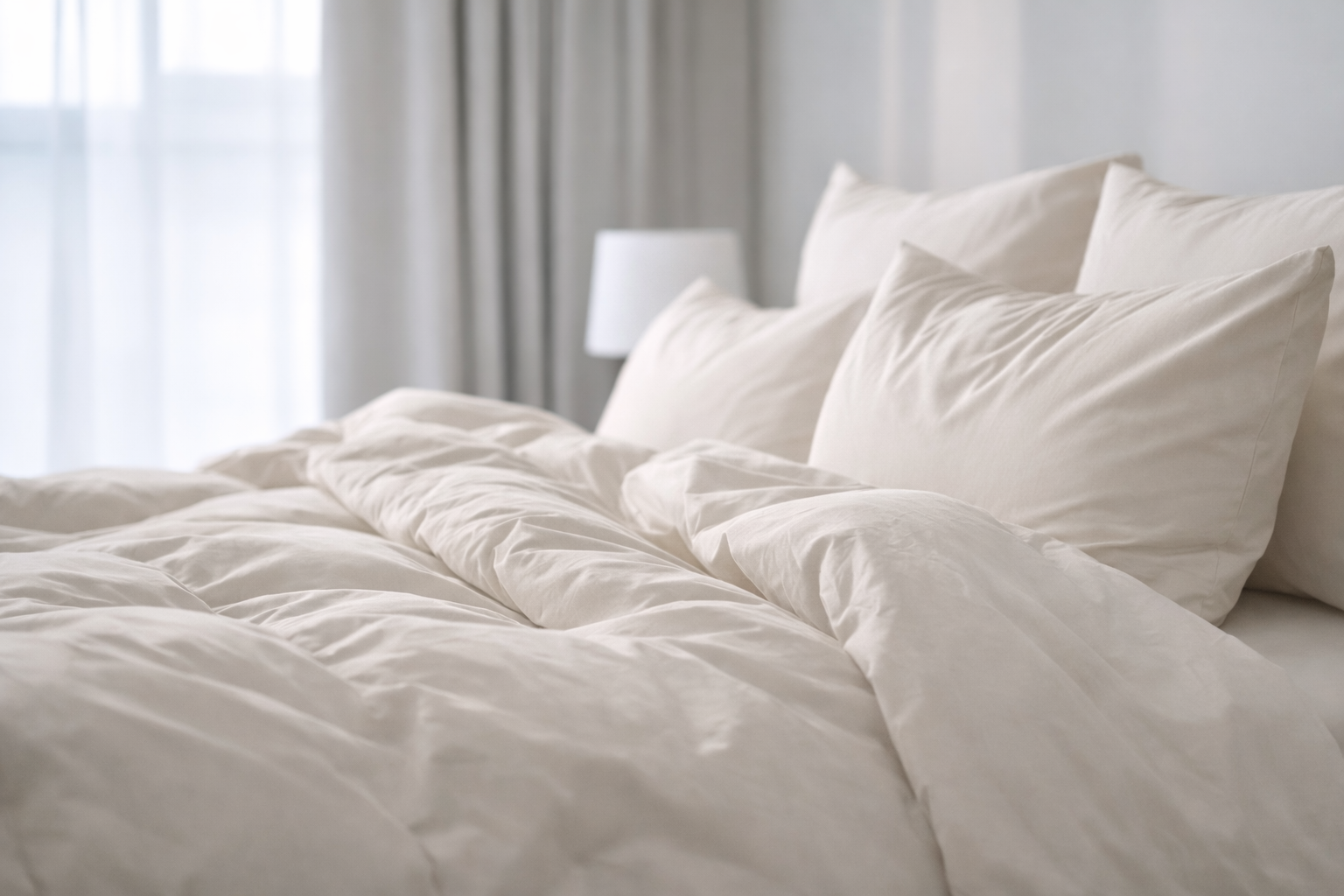 Dekbedovertrek - Percal Katoen - Beige