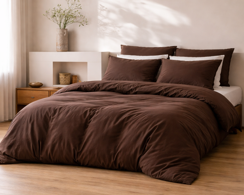 Dekbedovertrek - Katoen - Deep Espresso