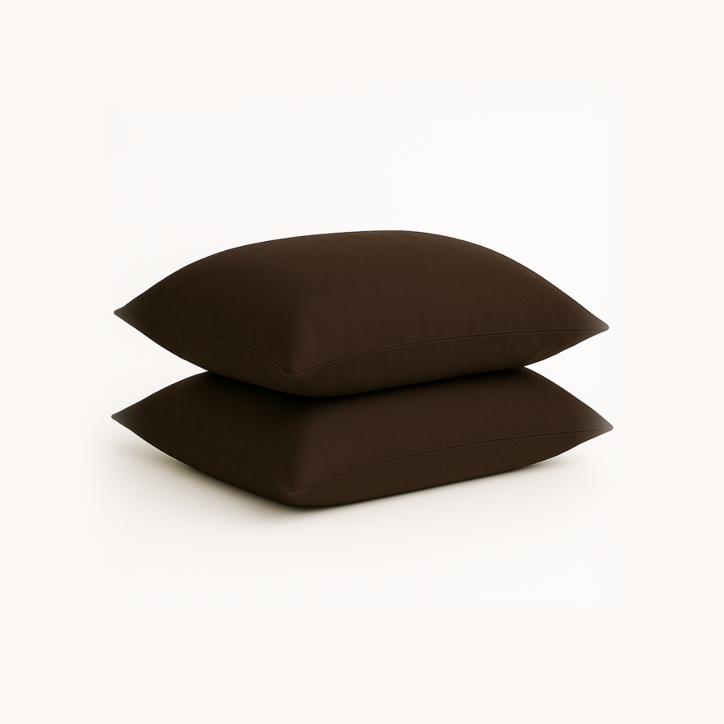 Kussensloop - Percal Katoen - Espresso